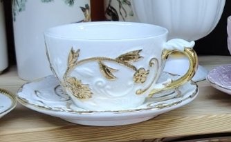Villari Taormina White & Gold big Cup